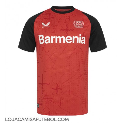 Camisa de Futebol Bayer Leverkusen Equipamento Principal 2024-25 Manga Curta